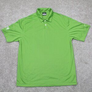 Nike Golf Polo Shirt Men Medium Green Dri-Fit Texture Polyester S/S Pullover